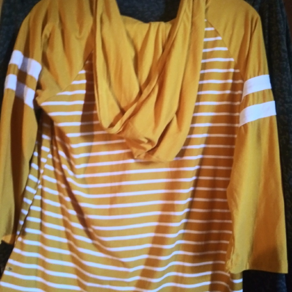 Cotton longsleeve hooded shirt